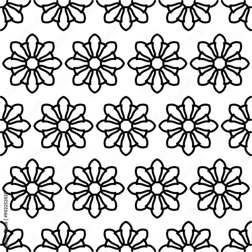 Fototapeta premium Batik Geometric Seamless Patterns Collection