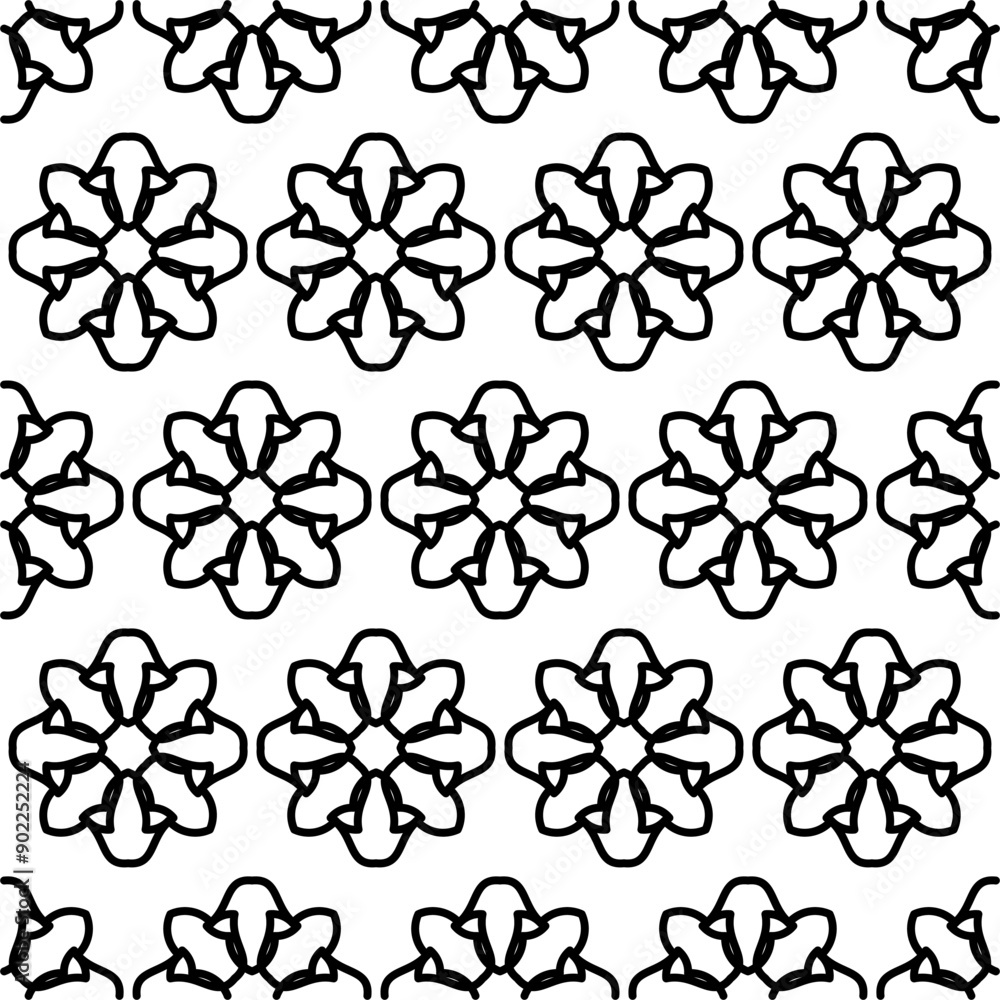 Fototapeta premium Batik Geometric Seamless Patterns Collection