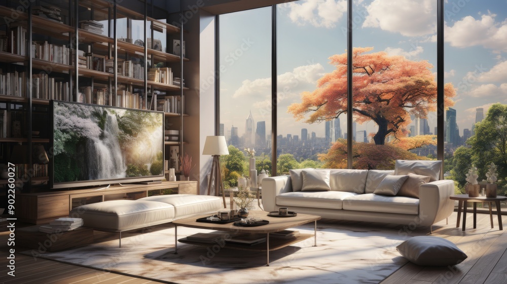 Obraz premium modern living room