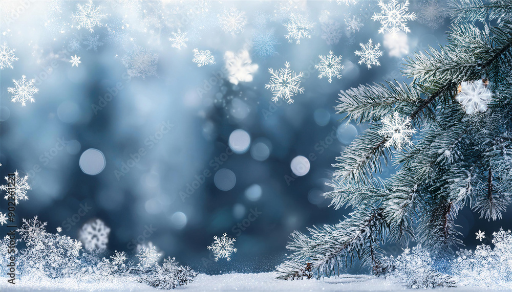 クリスマス モミの木 雪の結晶 背景 クリスマス モミの木 雪の結晶 背景