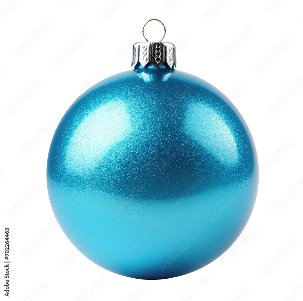 Blue Christmas ball isolated on transparent background Blue Christmas ball isolated on transparent background