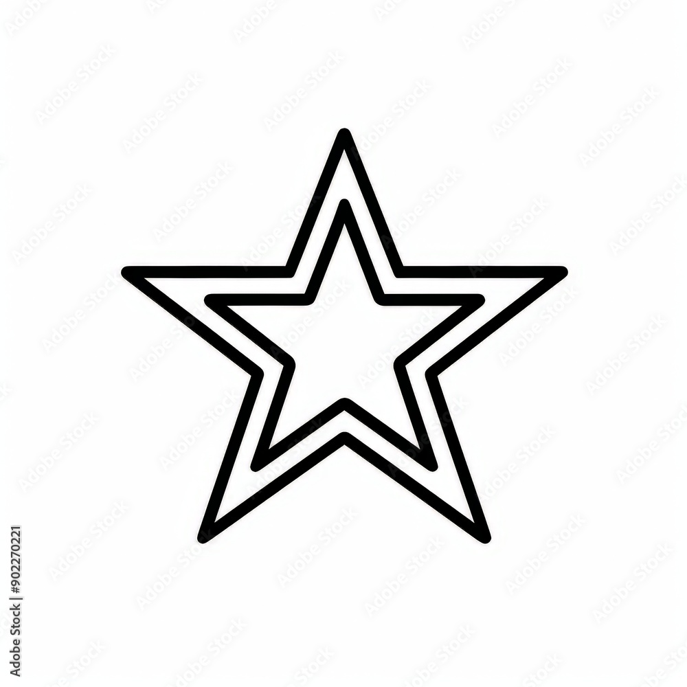 star icon - simple black line art illustration
star icon - simple black line art illustration