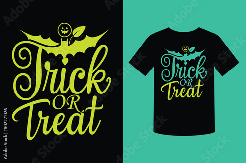 Trick or Treat Halloween Day T-Shirt Design for Spooky Celebrations