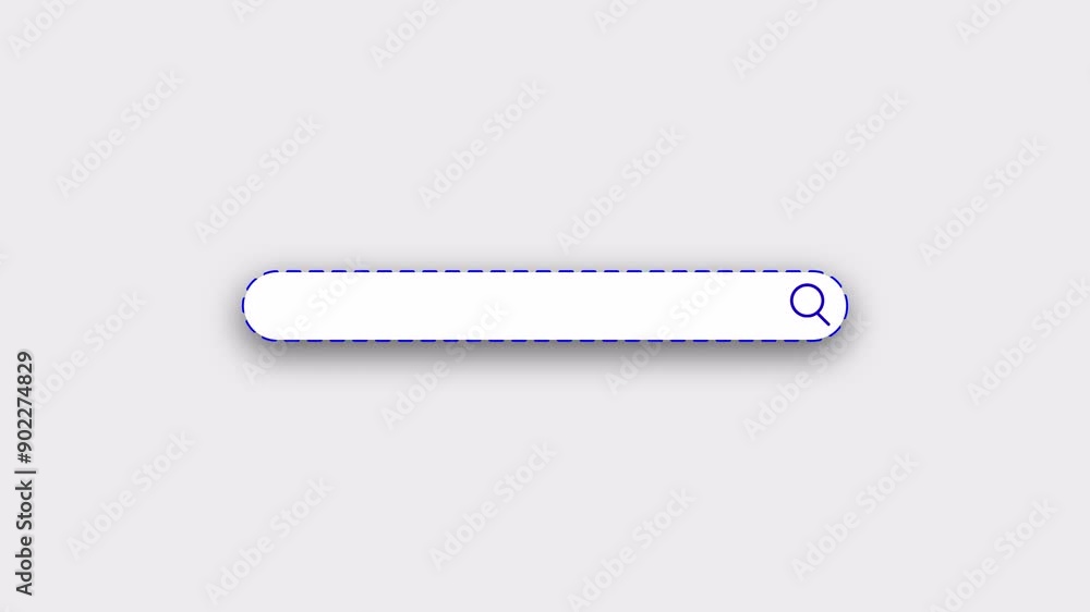 Search Engine Bar animation, search bar with alpha channel, Internet Search Engine, Flat search bar animation video Search Engine Bar animation, search bar with alpha channel, Internet Search Engine, Flat search bar animation video