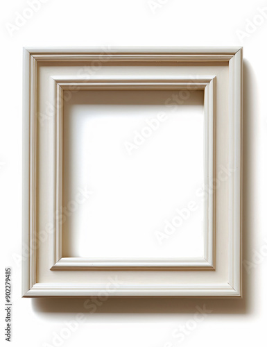 a picture frame on a wall with a white background