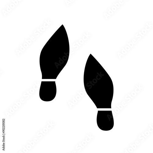 Human footprints icon. Vector illustration