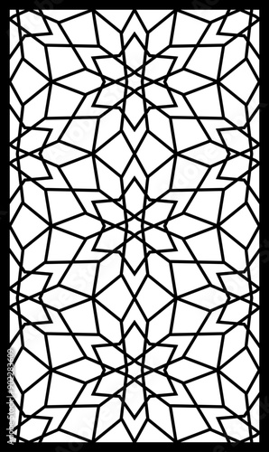 Geometric and simple pattern for panel, background, and cutting art