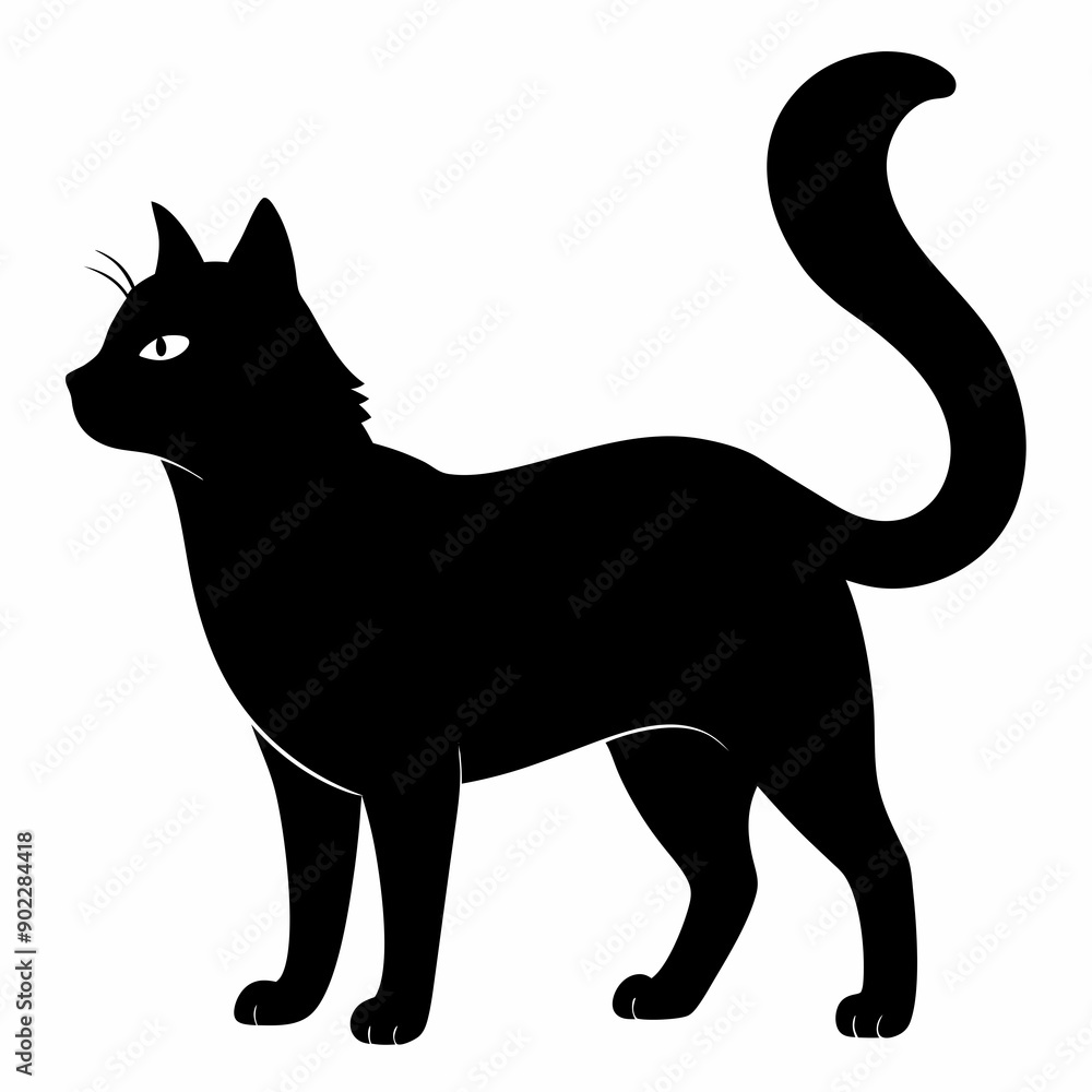 American Bobtail Black silhouette American Bobtail Black silhouette