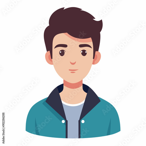 Boy character Silhouette Vector Illustration