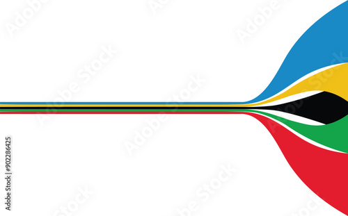 Colorful stripe lines banner background, olympic games template design