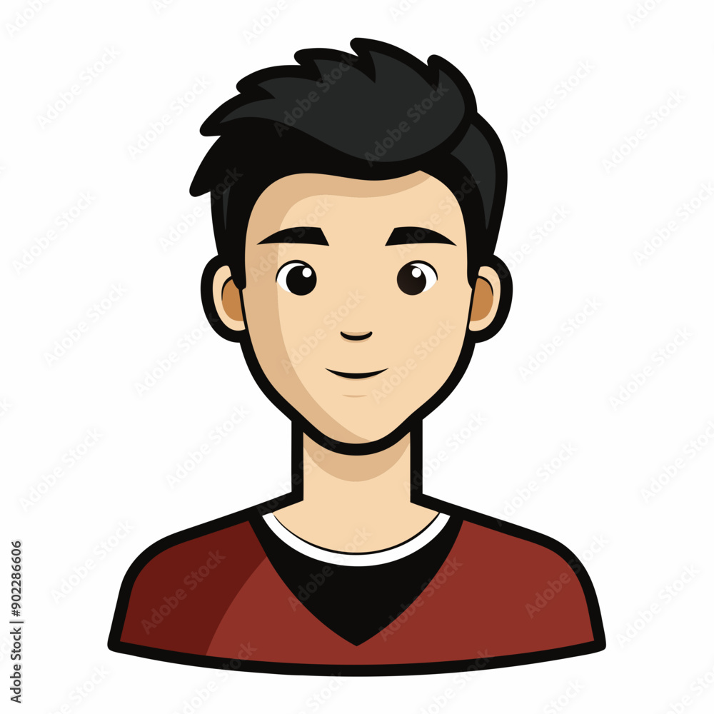 Boy character Silhouette Vector Illustration Boy character Silhouette Vector Illustration