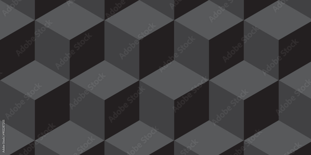 Minimal abstract dark black background from cubes victor art. Geometric tiles and mosaic creative stylish seamless pattern block cube background. minimal hexagon Cubes mosaic shape vector design Minimal abstract dark black background from cubes victor art. Geometric tiles and mosaic creative stylish seamless pattern block cube background. minimal hexagon Cubes mosaic shape vector design