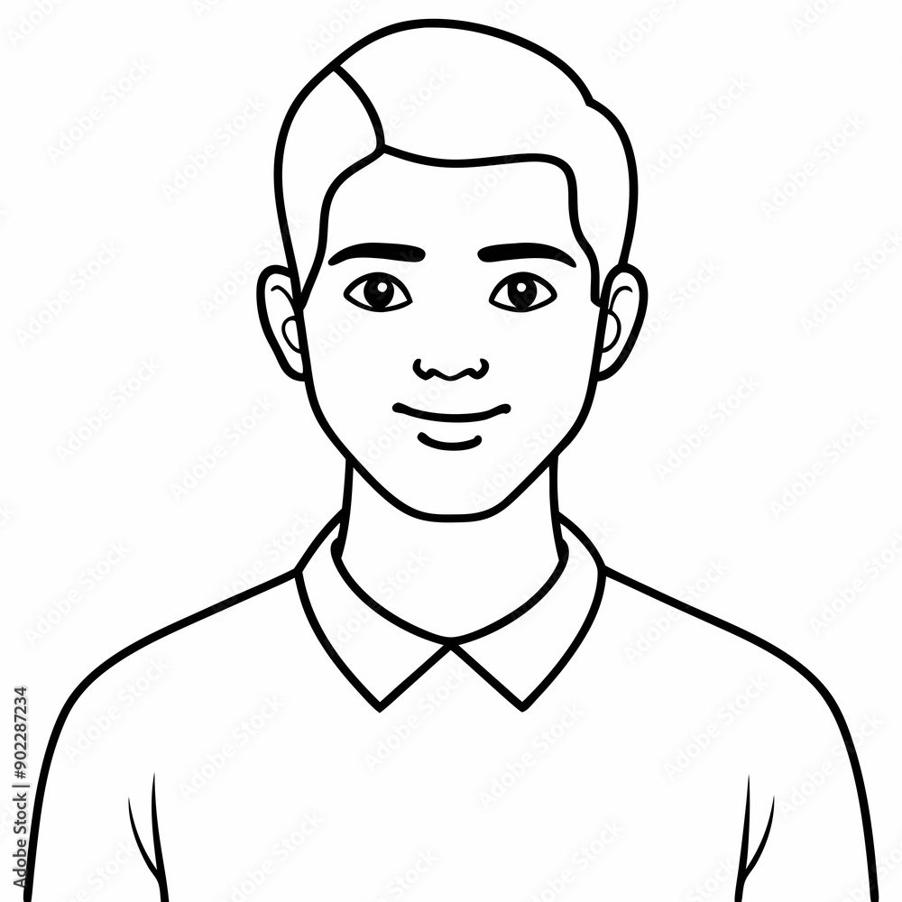 Boy character Silhouette Vector Illustration Boy character Silhouette Vector Illustration