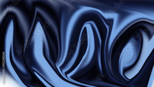 Abstract dark blue liquid marble texture background vector. Blue liquify texture background.