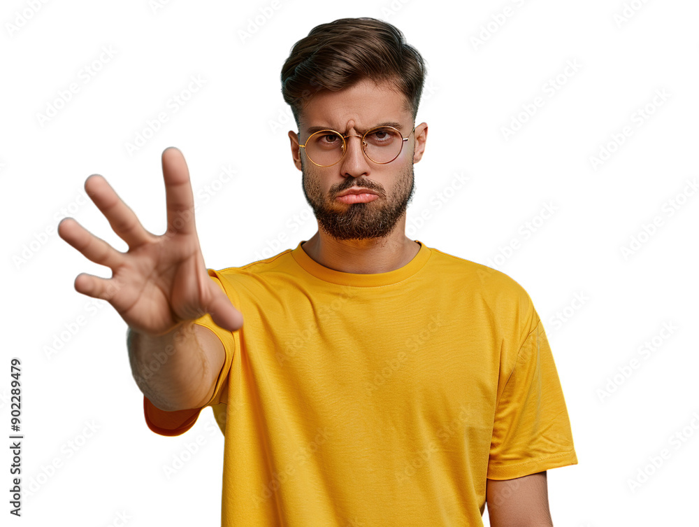 man showing catch gesture man showing catch gesture