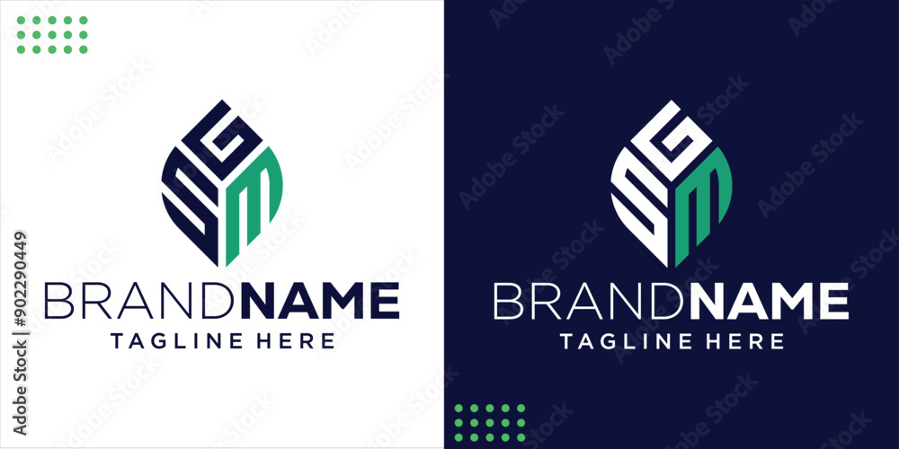 Creative Initial Letter SMG Logo Leaf Shape, Design Inspiration, Illustration, Vector Creative Initial Letter SMG Logo Leaf Shape, Design Inspiration, Illustration, Vector