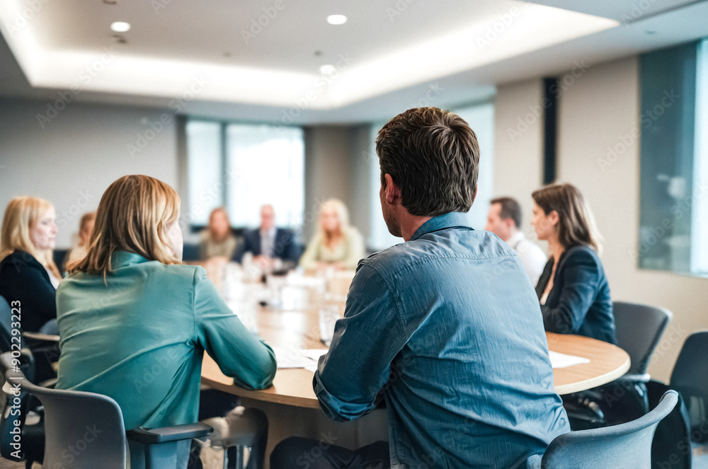 Business Professionals Meeting in Modern Office Business Professionals Meeting in Modern Office