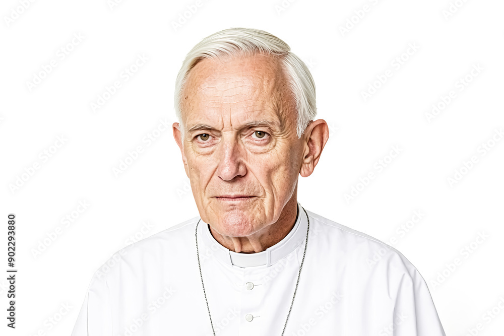 Portrait of a Serious Looking Priest Portrait of a Serious Looking Priest