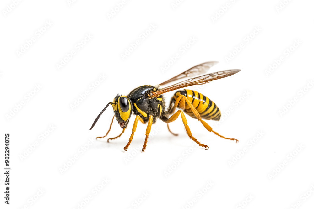 Yellowjacket Wasp isolated on white background Yellowjacket Wasp isolated on white background