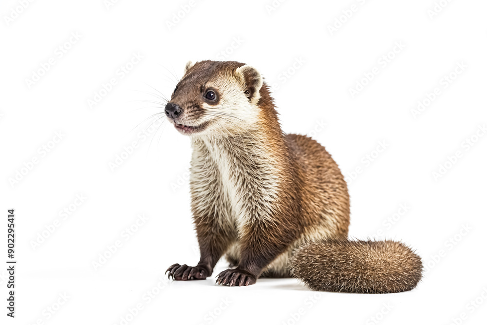 Close-up of a Javan Ferret Badger Looking to the Side Close-up of a Javan Ferret Badger Looking to the Side