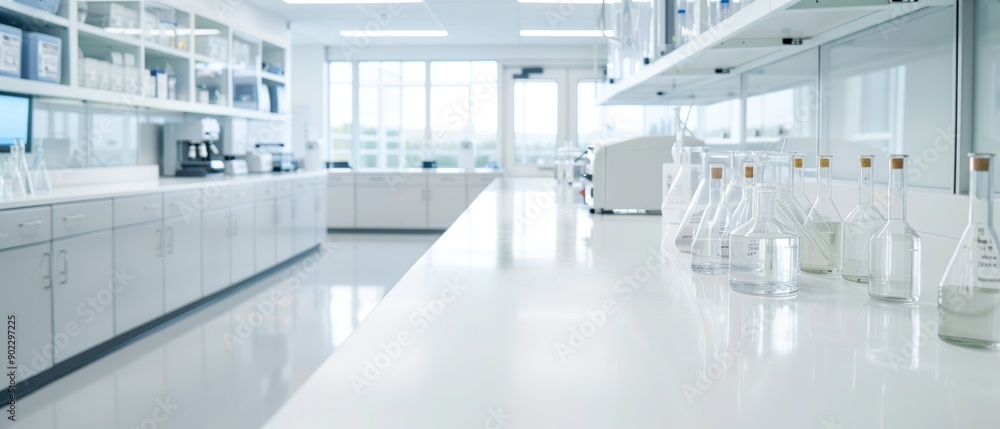 Advanced scientific lab equipped for chemistry research Advanced scientific lab equipped for chemistry research