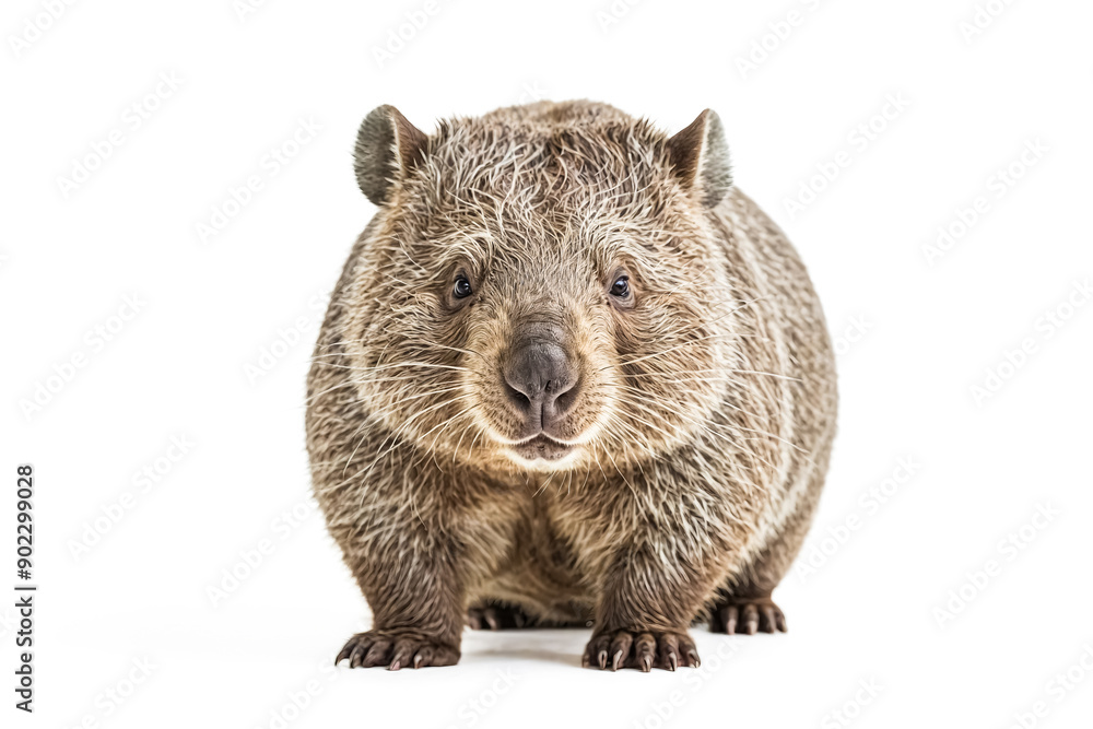 Close-up of a Wombat with a Curious Expression Close-up of a Wombat with a Curious Expression