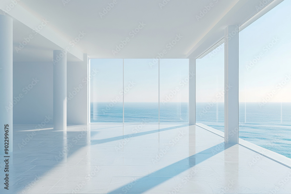 Fototapeta premium Empty hall of modern architectures&nbsp; 