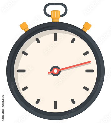 Stopwatch with yellow buttons