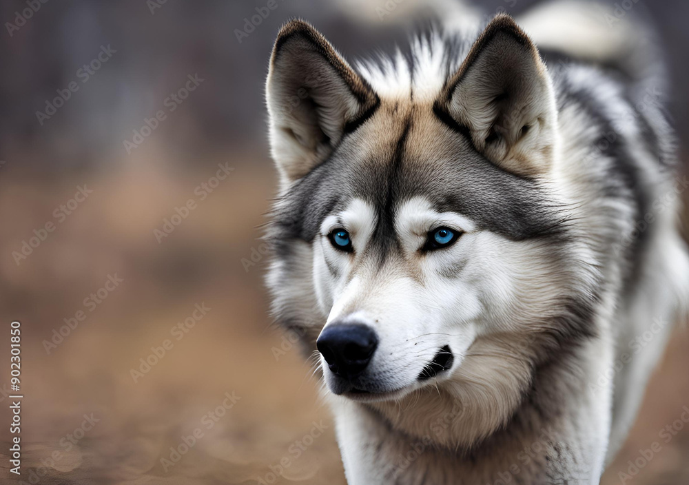 Pensive Wolf in Autumn Woods Pensive Wolf in Autumn Woods