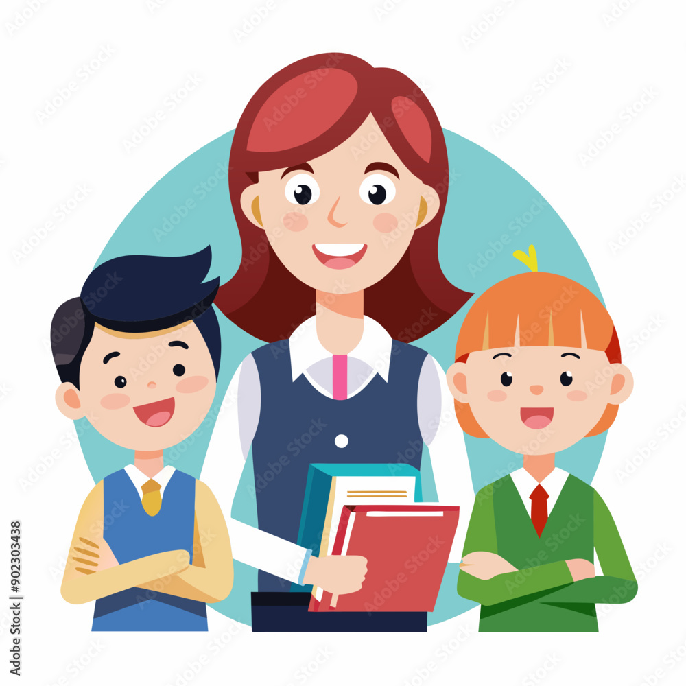 Teachers Day Silhouette Vector Illustration Teachers Day Silhouette Vector Illustration