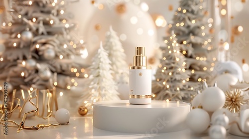 Christmas Skincare Product Mockup