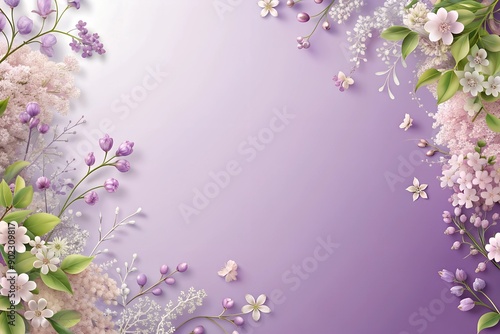 purple floral background for wedding invitation