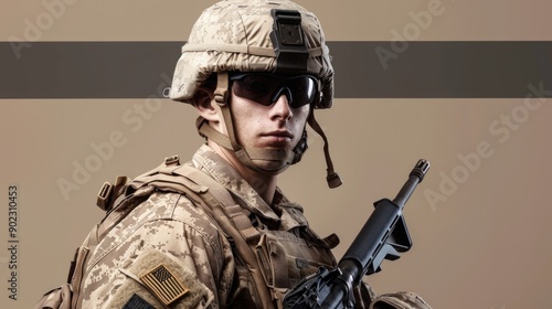 Man with Gun Uniform