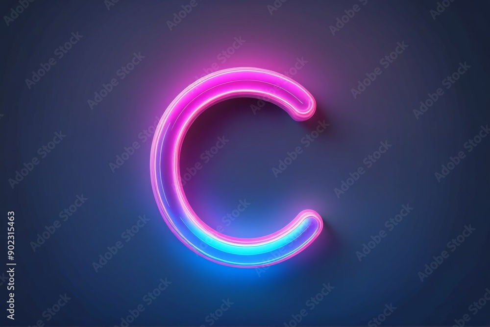 Digital illustration letter Digital illustration letter