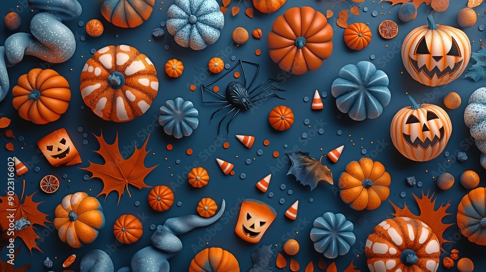Happy Halloween Festive Background.