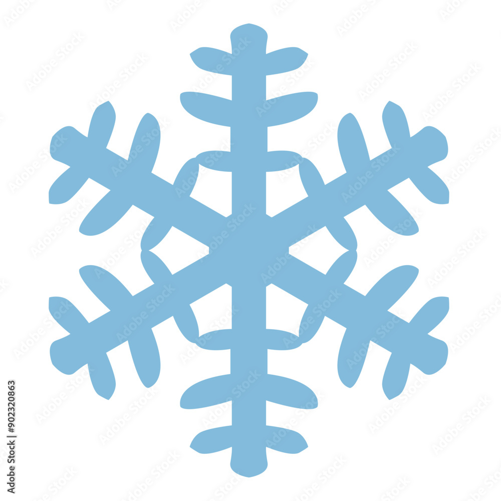Obraz premium Snowflake Icon Decoration