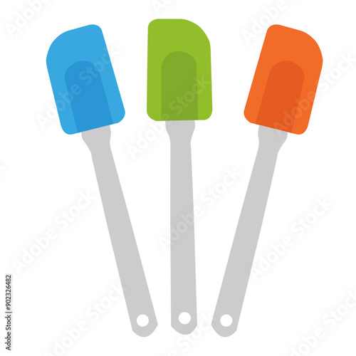 silicone spatula, illustration, bakery spatula