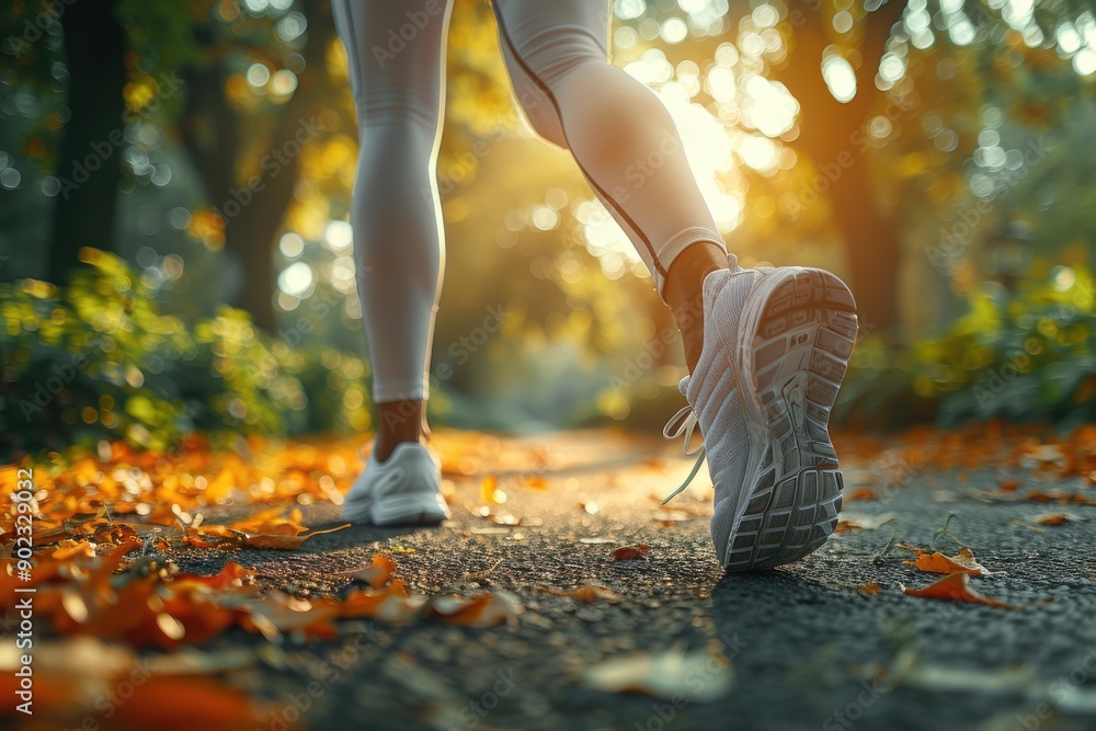 Autumn Morning Run in the Park Autumn Morning Run in the Park