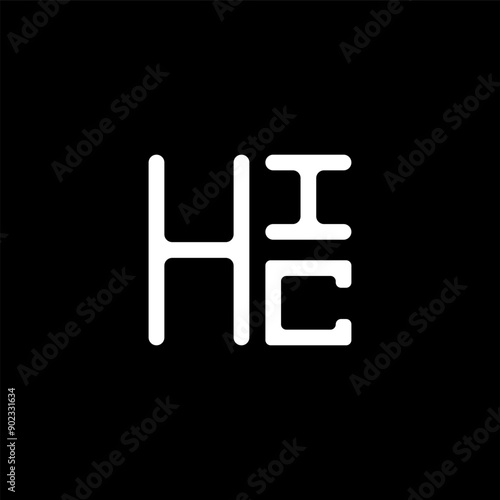 HIC letter logo vector design, HIC simple and modern logo. HIC luxurious alphabet design