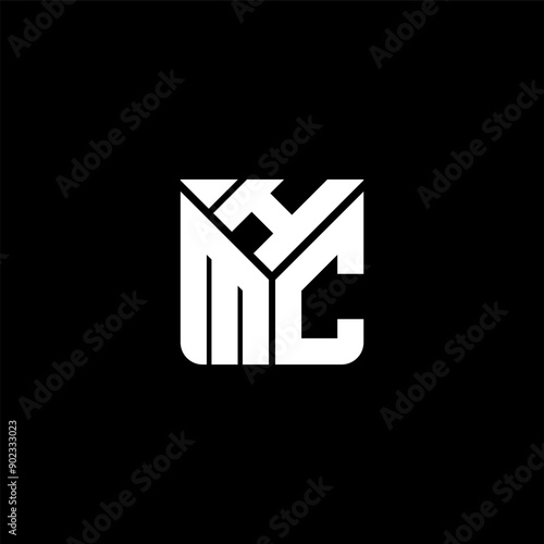 HMC letter logo vector design, HMC simple and modern logo. HMC luxurious alphabet design photo