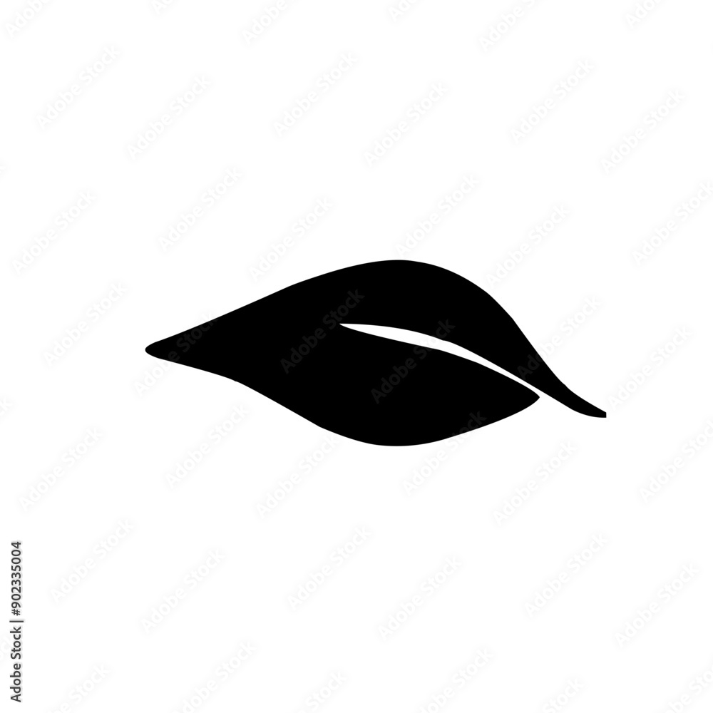 leaf silhouette icon leaf silhouette icon
