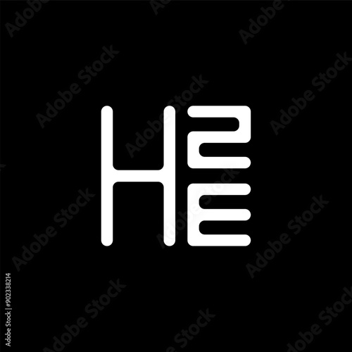 HZE letter logo vector design, HZE simple and modern logo. HZE luxurious alphabet design photo