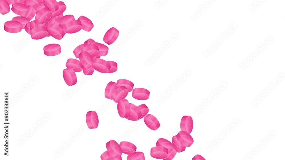 Ibuprofen Capsules Pouring Animation Ibuprofen Capsules Pouring Animation