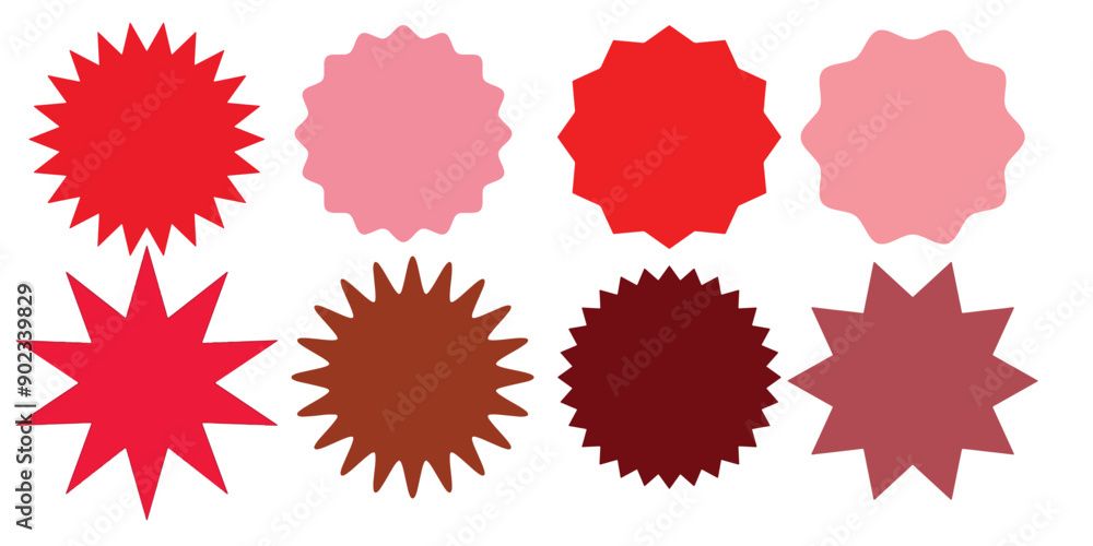Set of blank multicolor star icons various shape isolated on white background. Vector illustration
Set of blank multicolor star icons various shape isolated on white background. Vector illustration