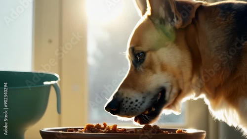 Dog Eating Food