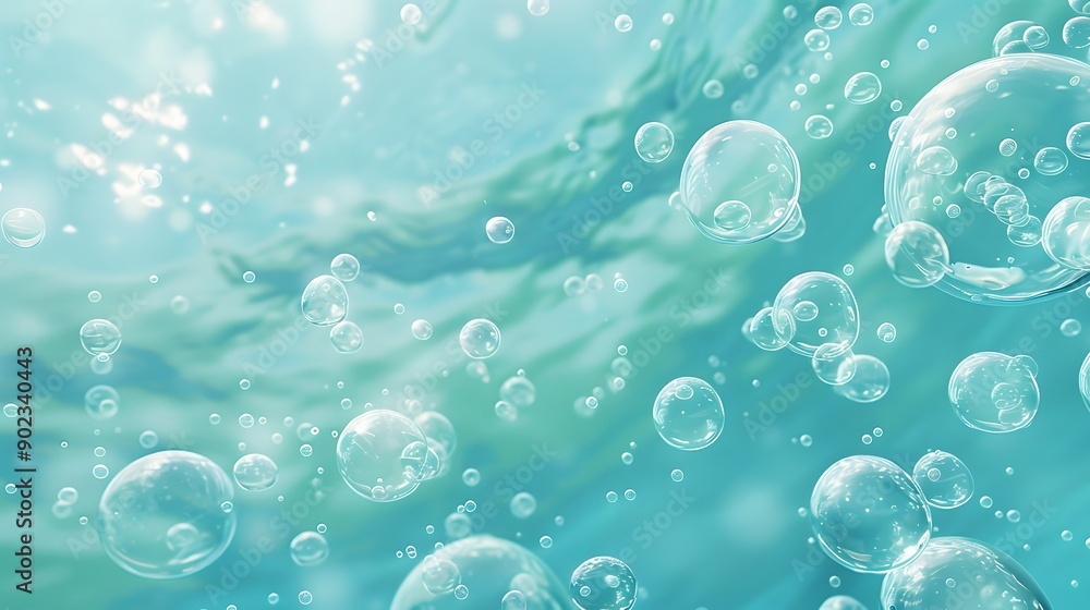 blue water surface with splash and air bubbles on white backgtround blue water surface with splash and air bubbles on white backgtround