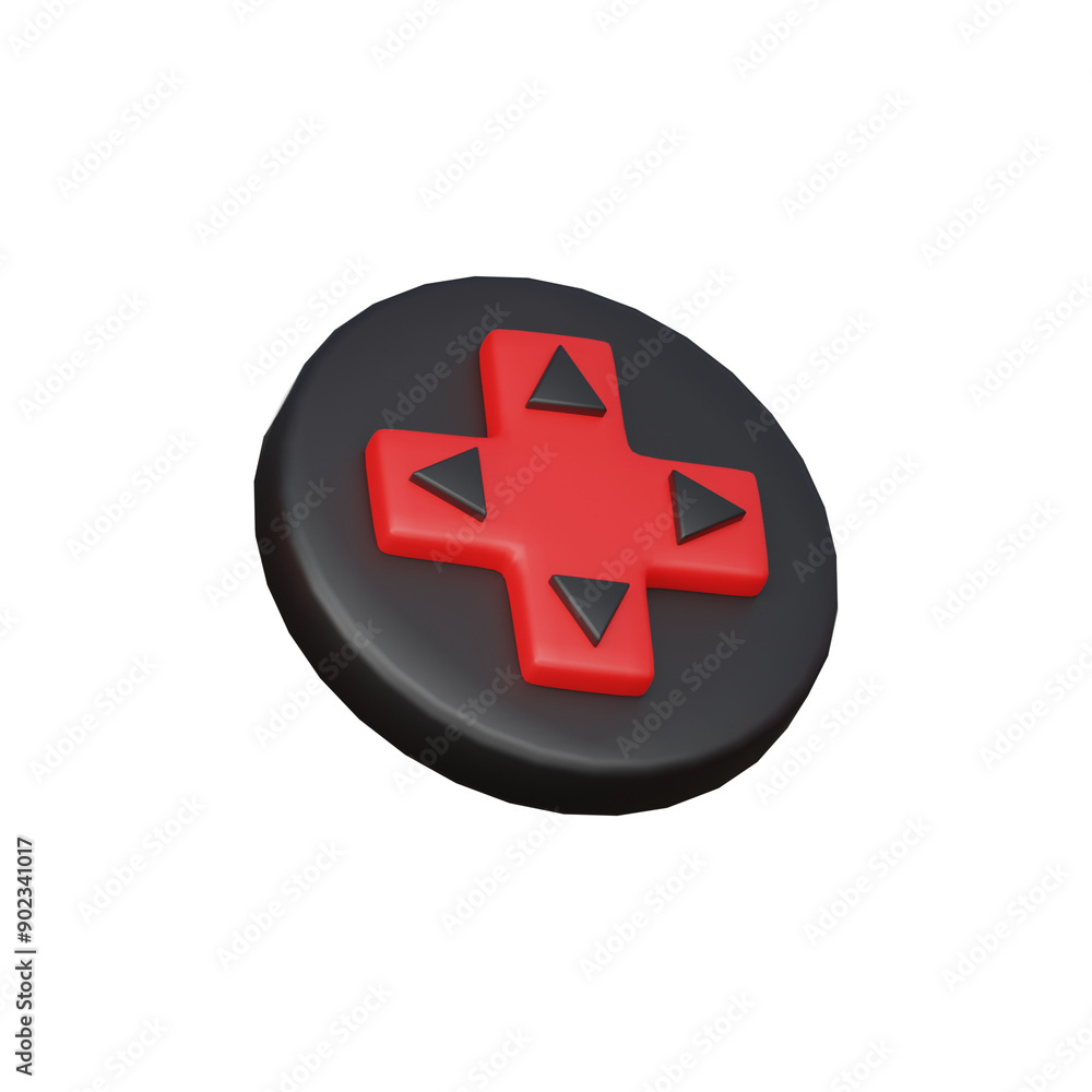 Obraz premium Game button 3D Icon