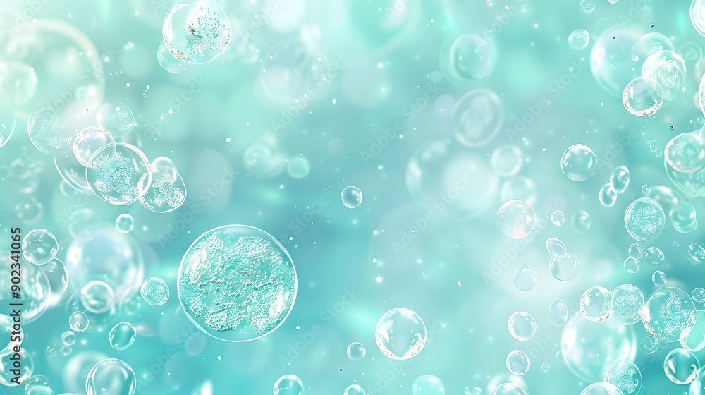 blue water surface with splash and air bubbles on white backgtround blue water surface with splash and air bubbles on white backgtround