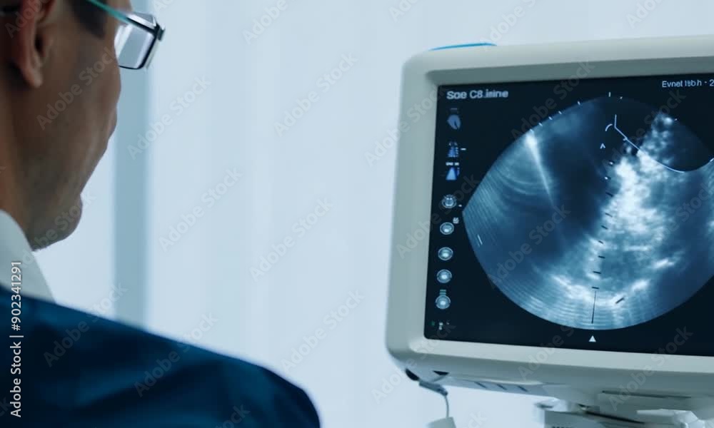 close up In a gynecological office in a clinic doctor conducts an ultrasound of a patient s small organs 4K video close up In a gynecological office in a clinic doctor conducts an ultrasound of a patient s small organs 4K video