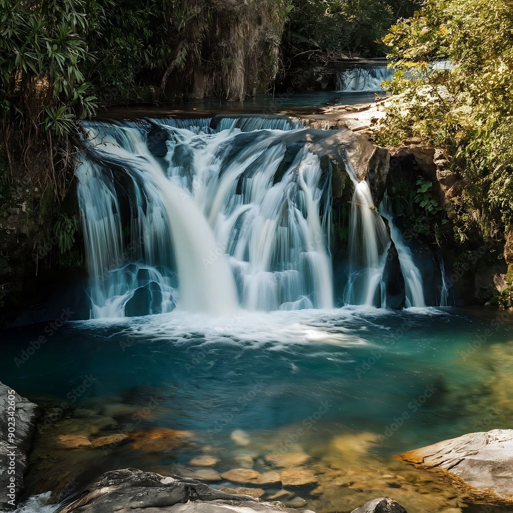 Obraz premium waterfall in the woods